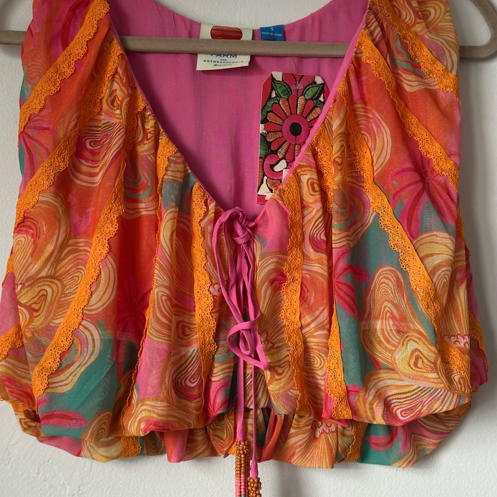 FARM Rio Multicolor Boho Blouse - Picture 7 of 13